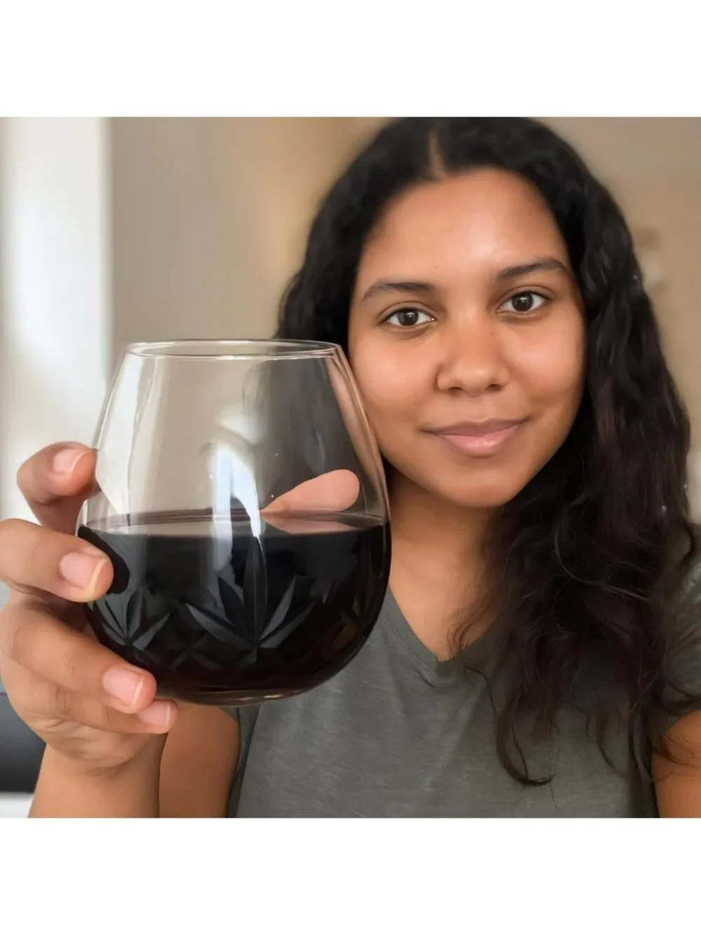 Handmade Lead-Free Crystal Stemless Wine Glasses Set of 4 - Perfect Gift Idea!